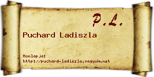 Puchard Ladiszla névjegykártya